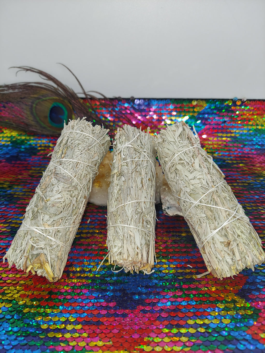 White Sage with Palo Santo powder