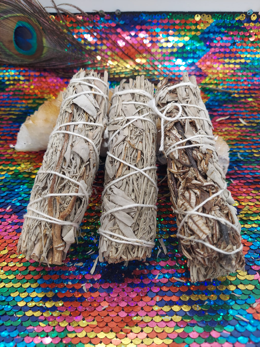 White and Blue Sage with Yerba Santa